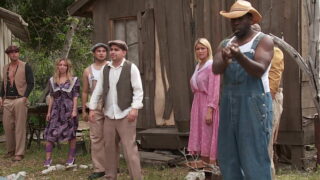 Amber Rayne, Hannah West And Kaci Star In Outdooor Gangbang