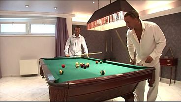 Beautiful and charming milf fucked in the ass and pussy by two males
