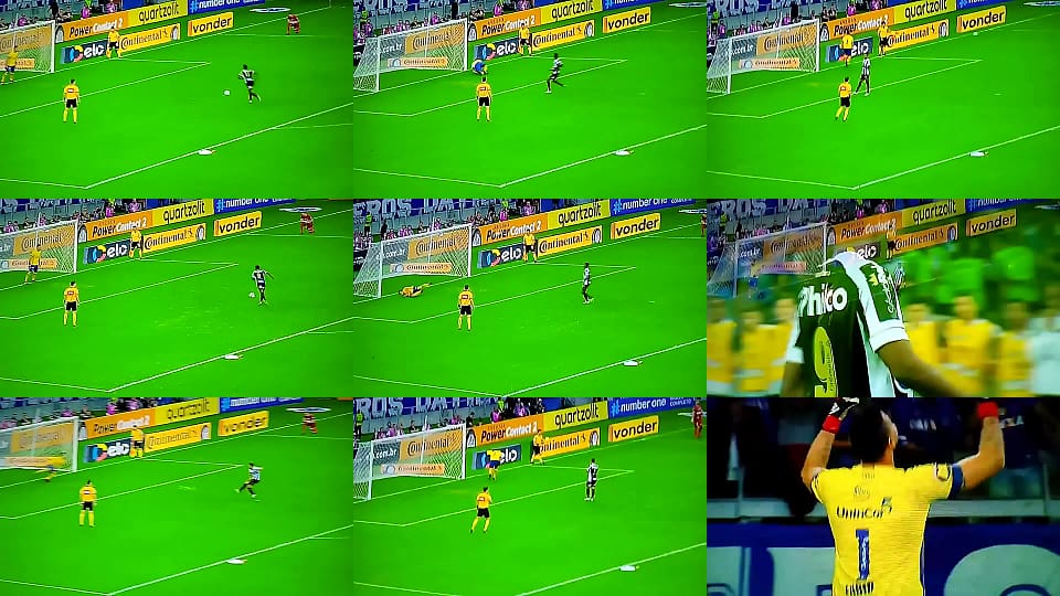 Fábio os jogadores do Santos nos pênaltis 13 sec