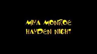 Horny sluts, Hayden Knight and Miya Monroe, one a hot blonde, the other an exotic-looking…