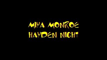 Horny sluts, Hayden Knight and Miya Monroe, one a hot blonde, the other an exotic-looking…