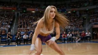 Lola B: Hot Blonde Basketball Girl Fucked Hard in the Locker Room | AI Porn Spanish Audio