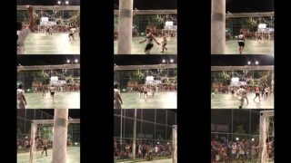 Magrinho se diverte com (janiel a fera) em praça pública 35 sec