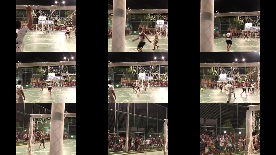 Magrinho se diverte com (janiel a fera) em praça pública 35 sec