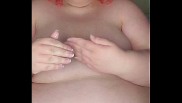 Moisturizing my fat tits and ass