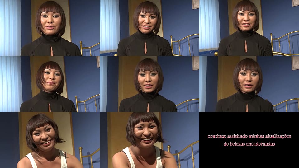 Monica has her front, and back interviewed, about her scene experience. 5 min