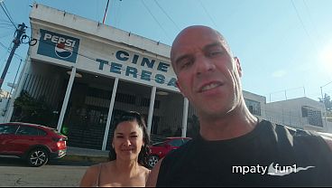 My Husband films me getting a blowbang, gangbang, bukkake, and anal creampie by strangers at an adult porn theater