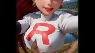 Personaje Pokémon jessi modelo ia anime