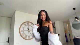 POV Rimming and Sex With Skinny Teen Latina