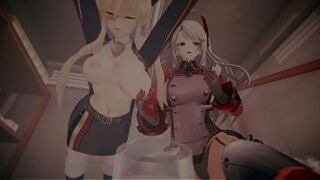 Prinz Eugen and Bismarck are having a great time (4K) (60 FPS) (Azur Lane)