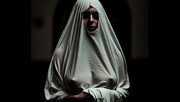 Sheet ghost girl AI Generated