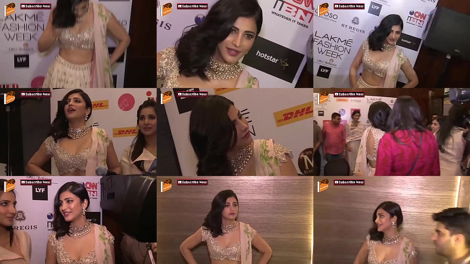 Shruti Hassan HOT B  b Show at Lakme Fashion Week 2016 HD 2 min