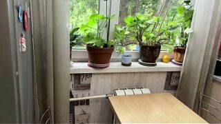 Stepdaddy Gets The Sloppiest Kitchen Blowjob From His Stepdaughter