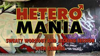 Sweaty Workout And Jacking Session With Gabriel – TRAILER – HETEROMANIA