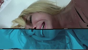 Two Girls Tag Team His Cock in the Garage… Deepthroat and Doggy