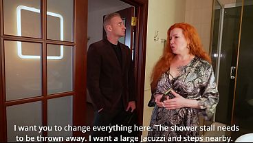 Big Tits Redhead Milf – unexpected and hard rough anal! Fat ass – deep penetration!