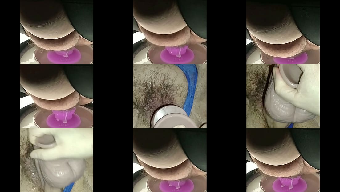 Fat Hairy MILF Riding Wide Plug Fist Fucked Wet