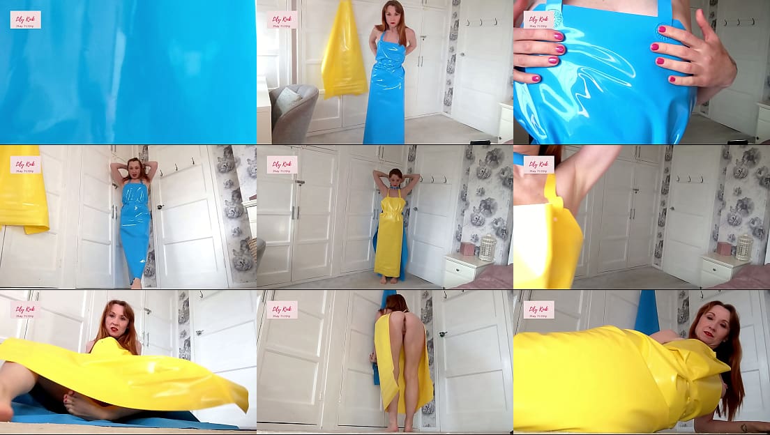 LILY KINK COUGAR MILF PVC APRON FETISH FINGER FUCK TEASE