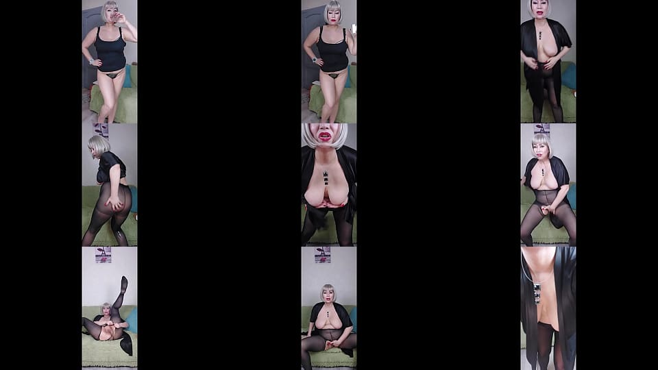 Mature Russian witch and her hot pissing show! (Aimee Hot MILF, actress, singer and professional famous camwhore..))