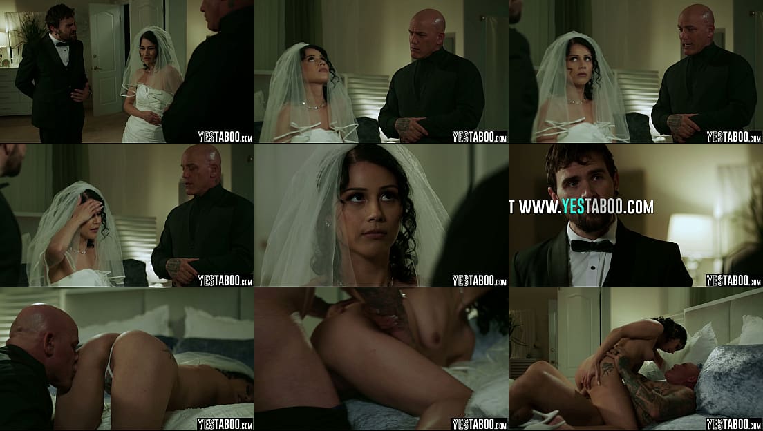 Newlywed MILF bride pounded by husbands stepdad on wedding night