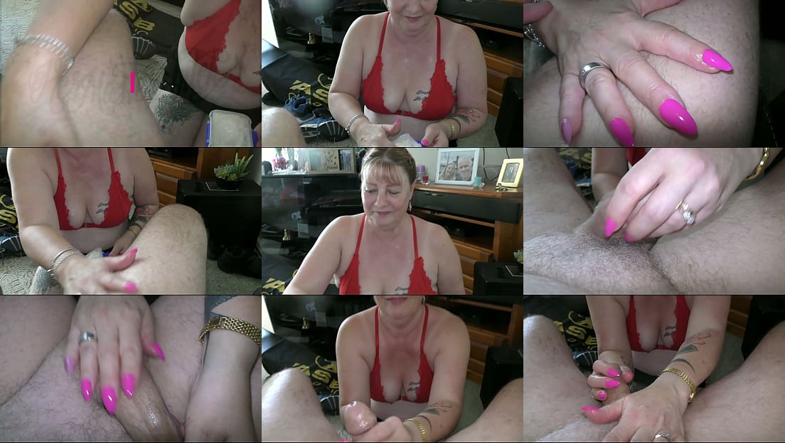 Sexy coconut oil massage and creampie fuck for trashy MILF