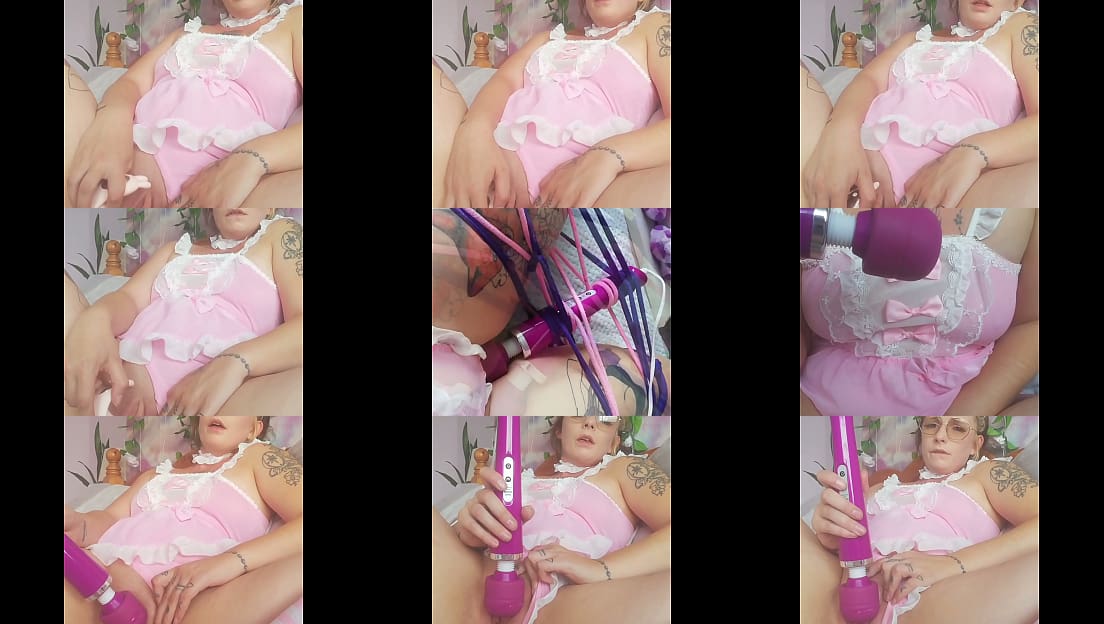 Solo Masturbation Cute MILF plays with Vibrator until Orgasm