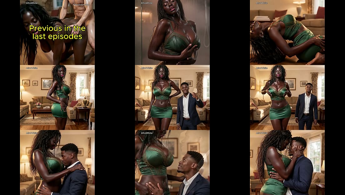 Tall African American sexy [AI – Generated] beautiful big boobs big ass thick black naija horny hot mature teen MILF ebony young house wife fucked raw by short boyfriend with no condom